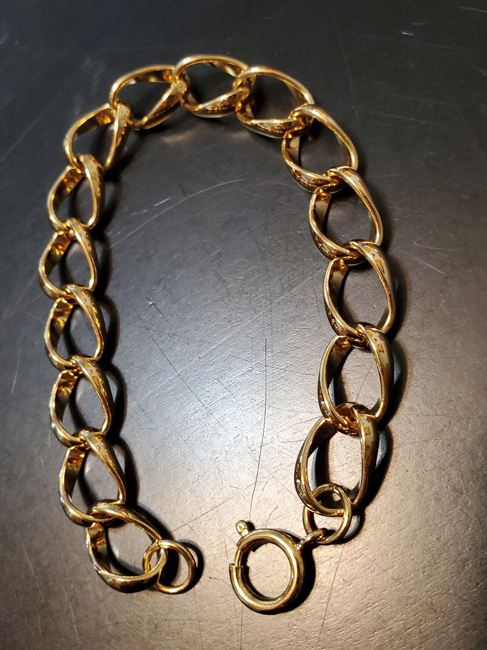 Faux‎ Gold Chain Link Bracelet Jewelry Women